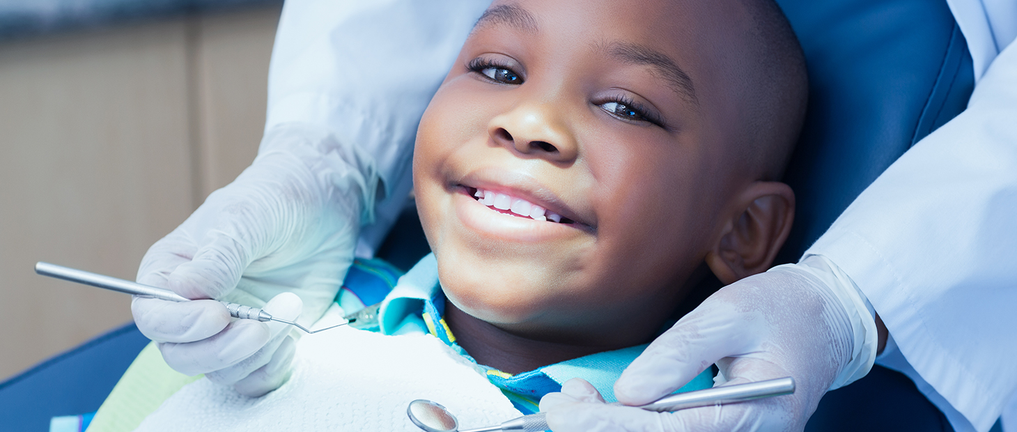 Child in a dental chair