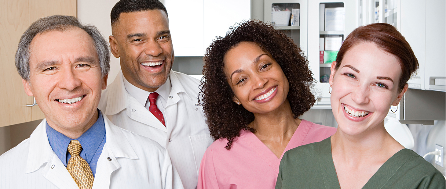 Group of health care professionals in an office
