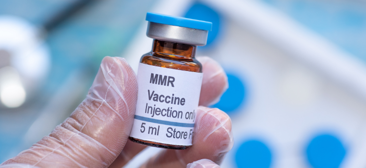 Measles Vaccine bottle