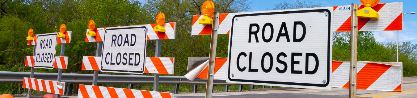 Road Closure Signs