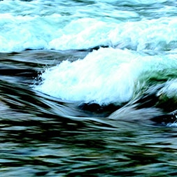 Sacramento River - rapids flowing